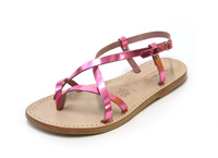 laminated pink sandals