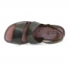 Brown leather franciscan sandals for men