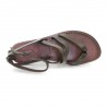 Italian strappy sandals women handmade in brown leather