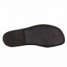 Mens leather slippers handmade in Italy in black leather