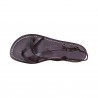 Sandalias para señoras hechas a mano en cuero violeta