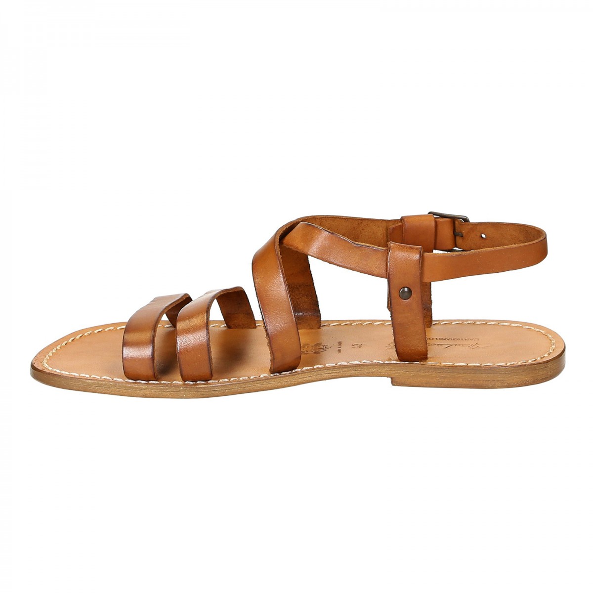 Handmade in Italy Franciscan mens sandals in vintage cuir leather | The ...