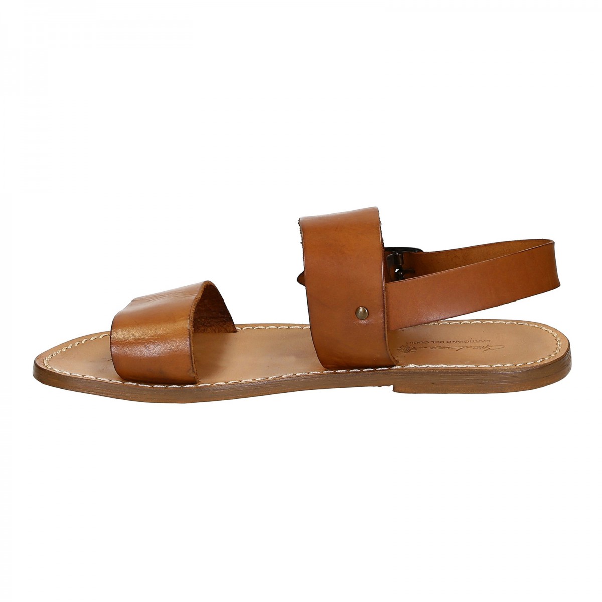 Tilladelse moderat stress Hand made in Italy mens sandals in vintage cuir leather | The leather  craftsmen