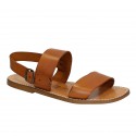 Hand made in Italy mens sandals in vintage cuir leather