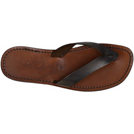 Handmade leather thongs sandals for men Made in Italy | The leather ...
