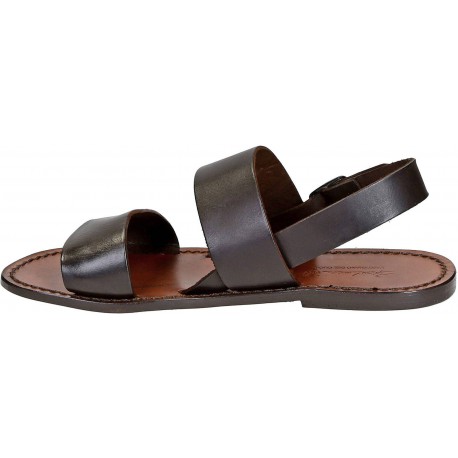 Brown leather franciscan sandals for women | The leather craftsmen