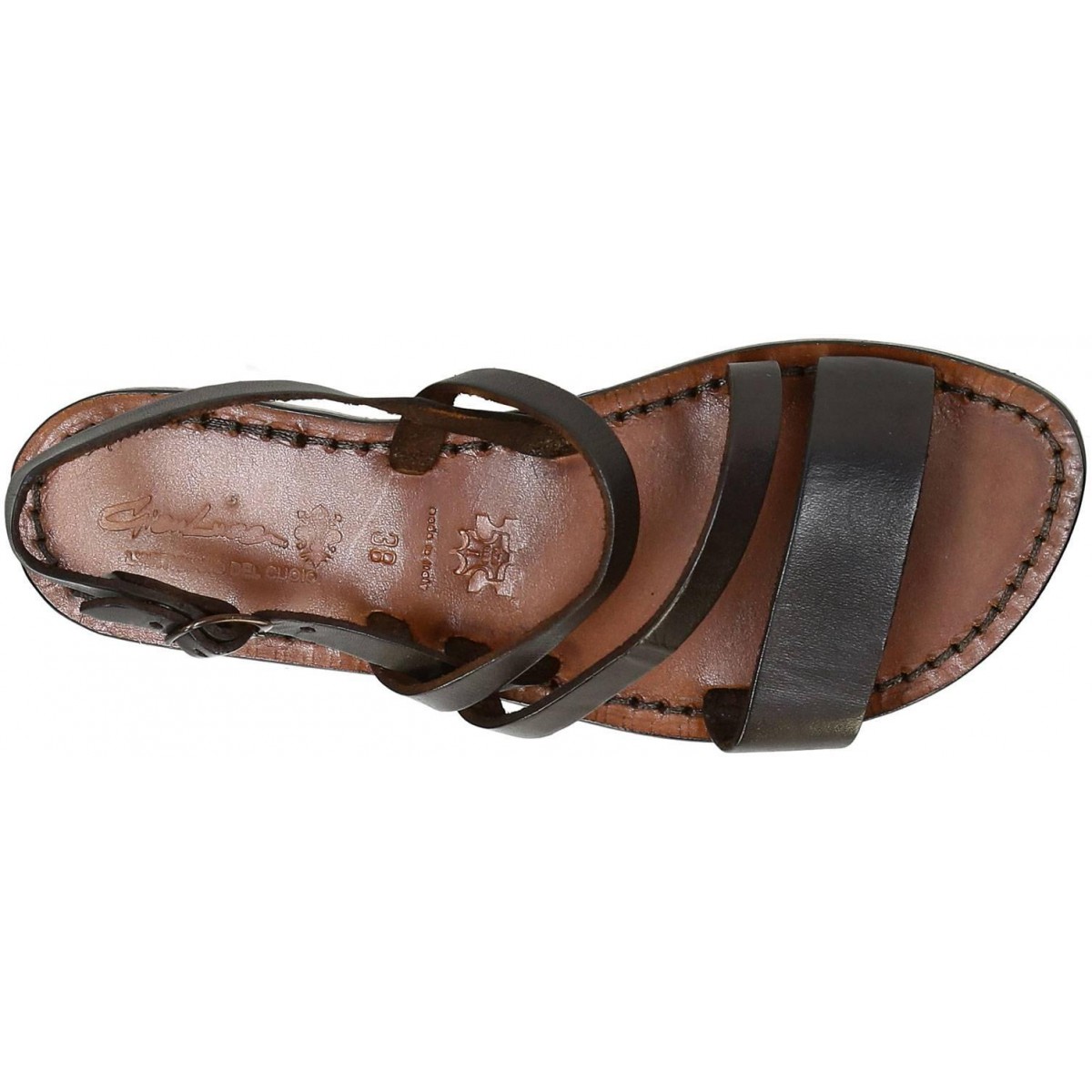 Damen Schuhe Flache Schuhe Flache Sandalen Marni Leder Leder sandalen in Braun 