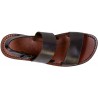 Brown leather franciscan sandals for women