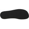 Sandalias de cuero negro para hombres con suela de goma gruesa