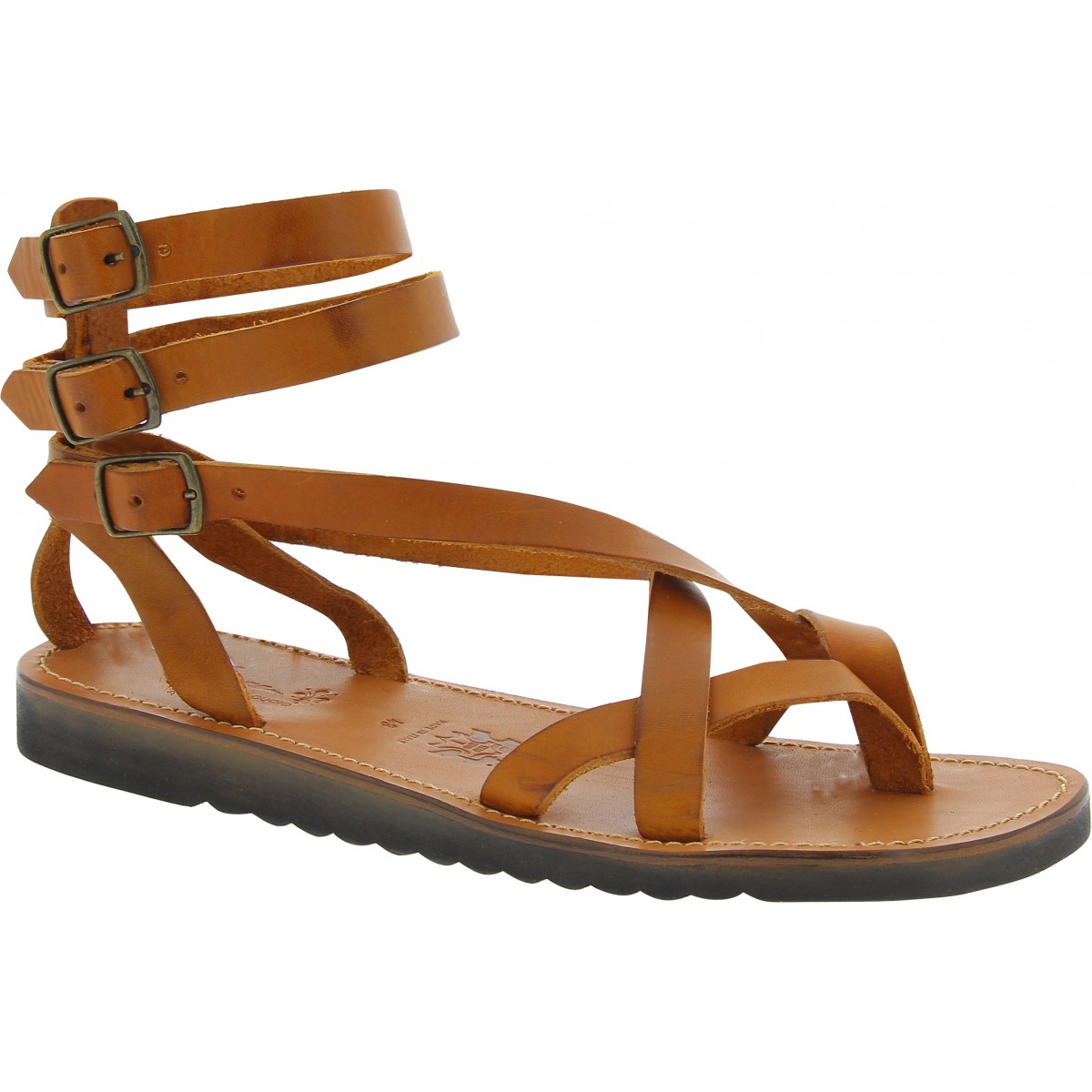 Brown Leather Gladiator Sandals - Sandal Design