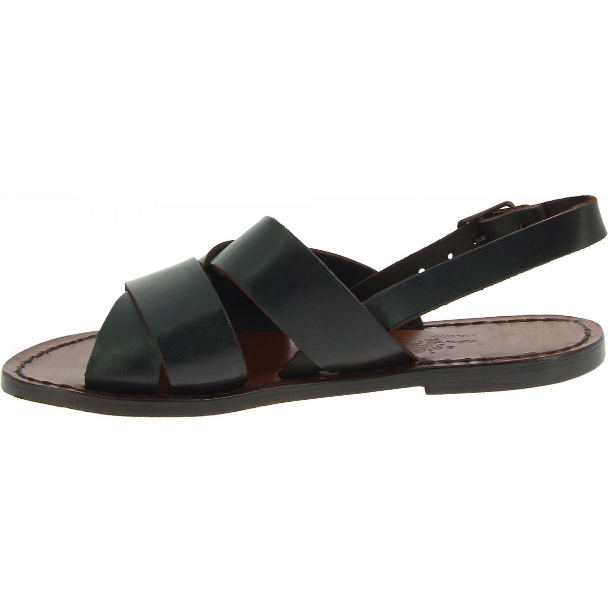 Brown leather franciscan sandals for women handmade in Italy | The ...