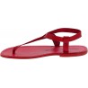 Herren Flip-Flop-Sandalen aus Rote Leder in Italien von Handgefertigt