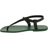 Herren Flip-Flop-Sandalen aus Grüne Leder in Italien von Handgefertigt