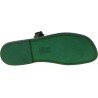 Herren Flip-Flop-Sandalen aus Grüne Leder in Italien von Handgefertigt