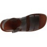 Handmade in Italy men's sandals in dark brown leather