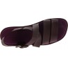 Sandalias de hombre hechas a mano en cuero color violeta