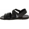 Handmade in Italy men's sandals in black leather