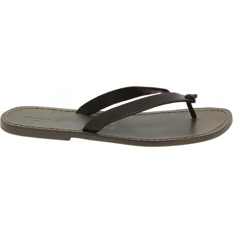 Handmade mud leather thongs sandals for men | The leather craftsmen