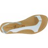 White leather thong sandals for women Handmade in Italy