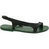 Green leather thong sandals for women Handmade in Italy
