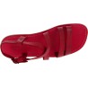 Sandalias romanas de cuero rojo hechos a mano