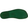 Sandales pour homme en cuir vert fait à la main