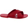 Rote sandale für Herren aus Leder in Italien von Handgefertigt