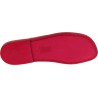 Men's leather slippers handmade in Italy in red leather