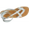 White men's gladiator sandals Handmade in Italy
