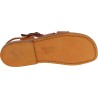 Handmade men's sandals in tan leather Made in Italy