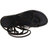 Handmade black leather strappy sandals for women Made in Italy
