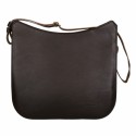 Handmade brown leather across shoulder bag | Gianluca - The leather ...