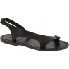 Black leather thong sandals for women Handmade in Italy