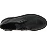 Women's black leather low top shoes handmade in Italy