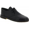 Women's black leather low top shoes handmade in Italy