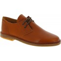 Men's tan leather low top shoes handmade in Italy