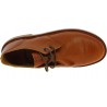 Women's tan leather low top shoes handmade in Italy