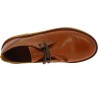 Women's tan leather low top shoes handmade in Italy