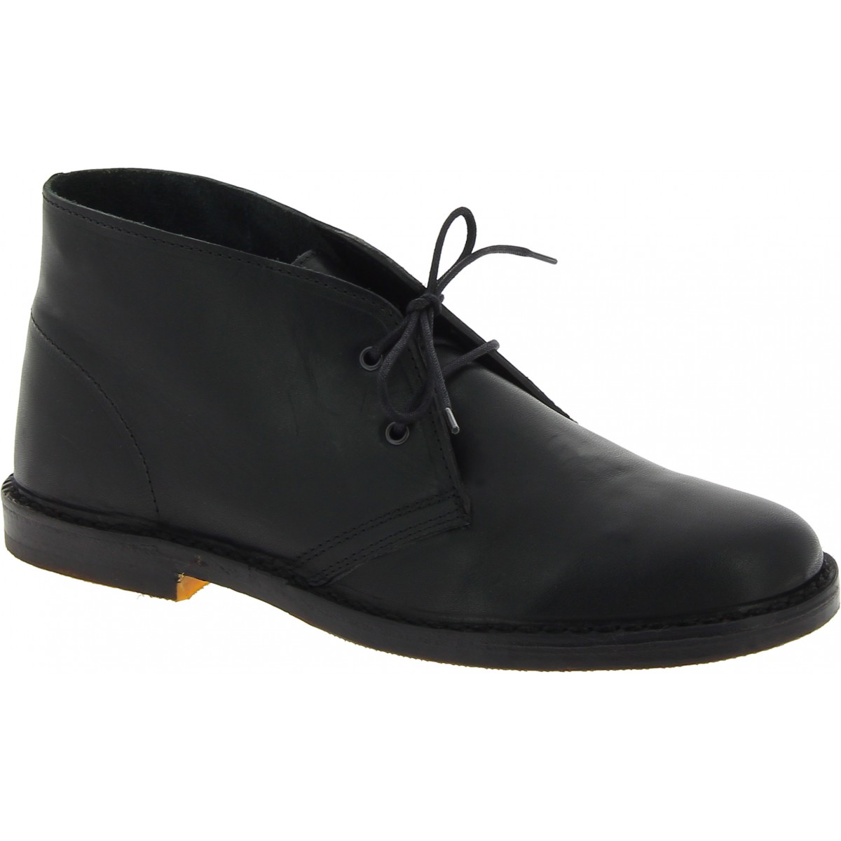 easy to handle Happy exit Men's black leather chukka boots handmade in Italy | The leather craftsmen