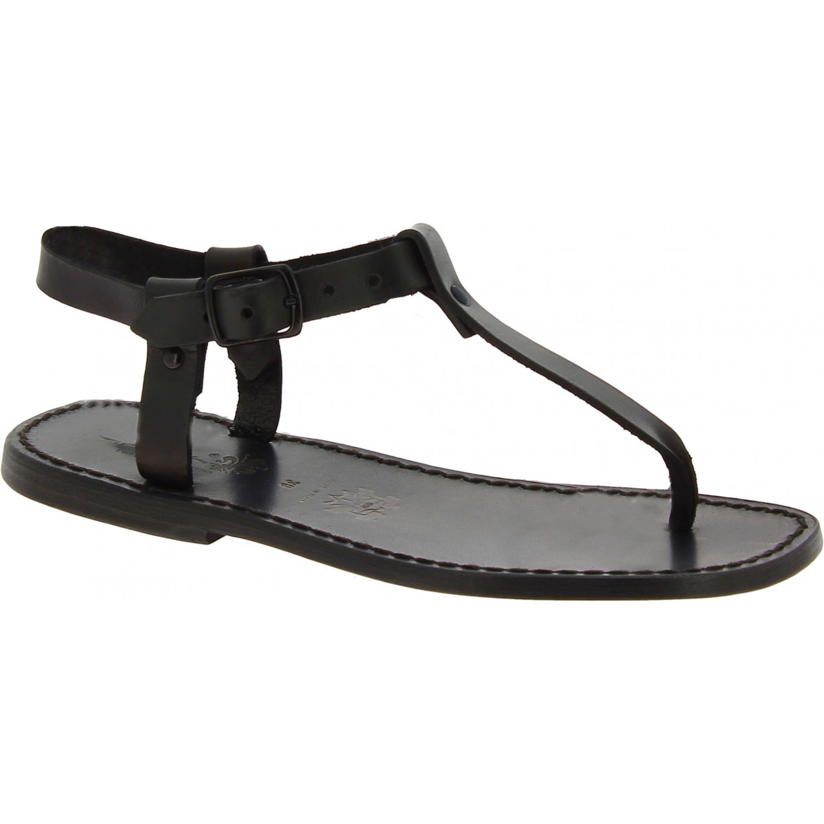 Buy Men Thong-Strap Leather Sandals Online at Best Prices in India -  JioMart.