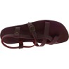 Gladiator sandals for men in violet color calf leather