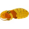 Gelb Holzclogs für Damen mit Lederkäfig-Obermaterial Handgefertigte