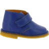 Kid's ankle boots in real blue leather handmade in Italy