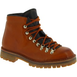 Women's mountain boot in vegetable-tanned leather in tan color