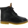 Handcrafted ankle boots in black vegetable tanned leather