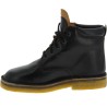 Handcrafted ankle boots in black vegetable tanned leather