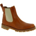 Chelsea ankle boot in brown leather and Vibram sole