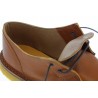 Women's tan leather low top shoes with winter lining