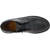 Chaussures basses homme en cuir noir avec doublure d'hiver