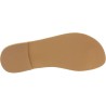 Men's handmade slip-on thong sandals in off white nubuck leather
